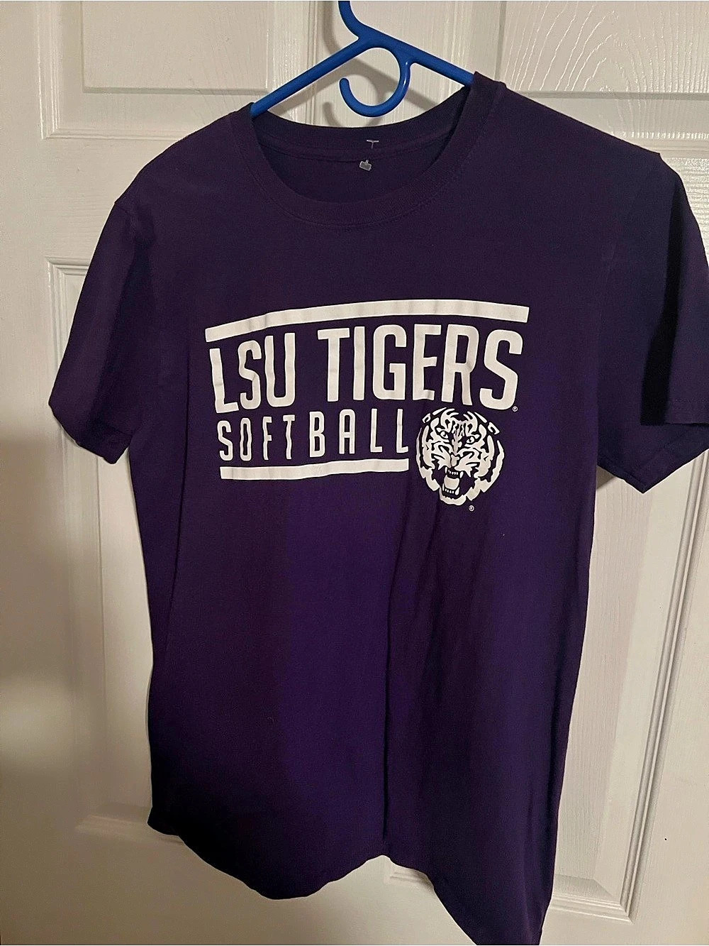 LSU Tigers Softball Purple T-Shirt Women’s Size L